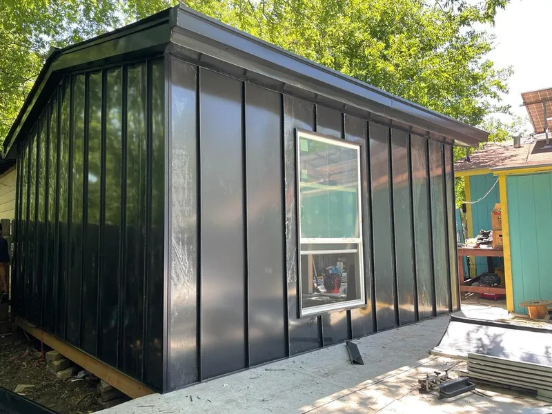 Black standing seam metal wall panels for Roof Inspection in Cotati